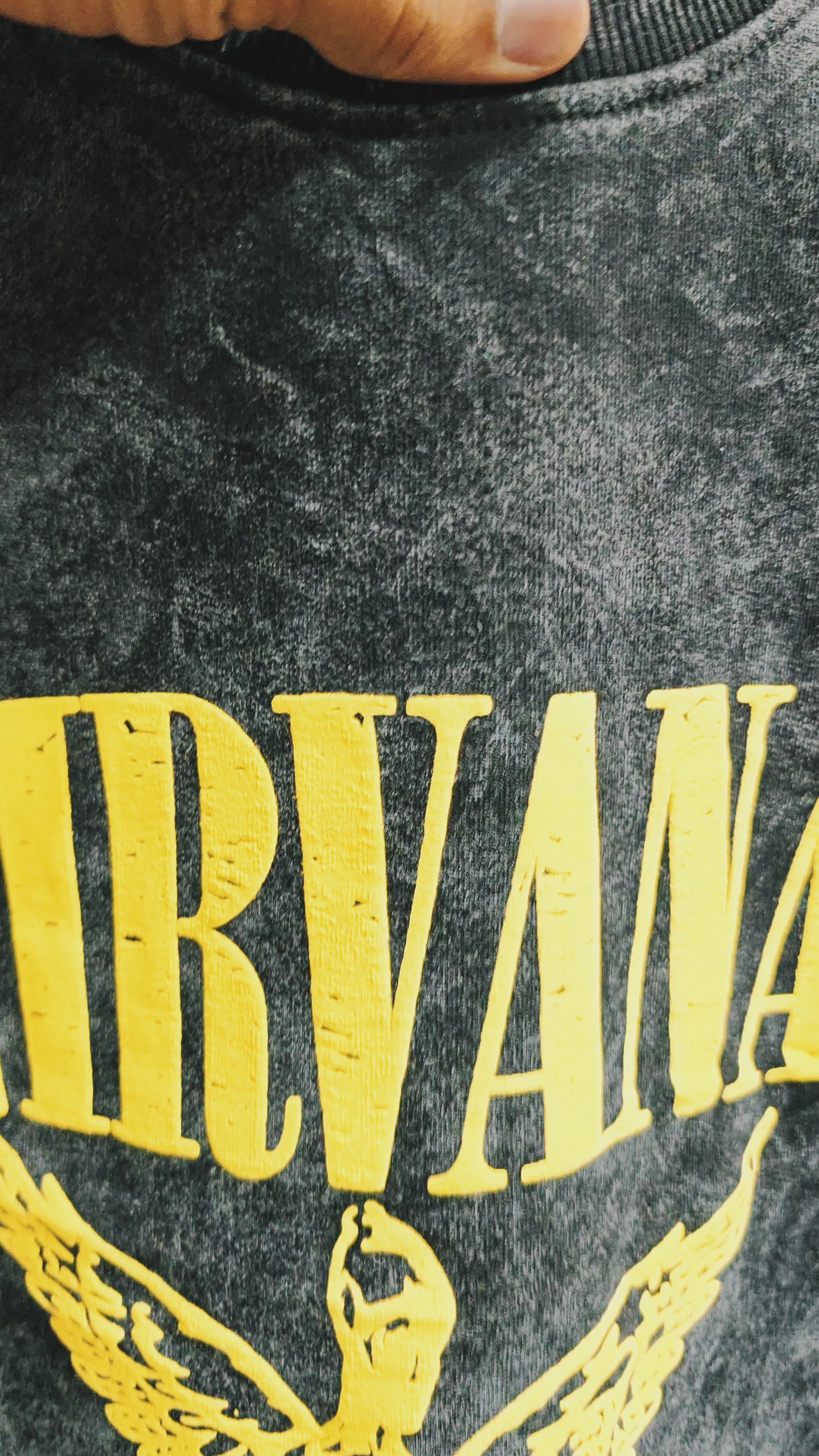 Nirvana Graphic Tee – Acid Wash
