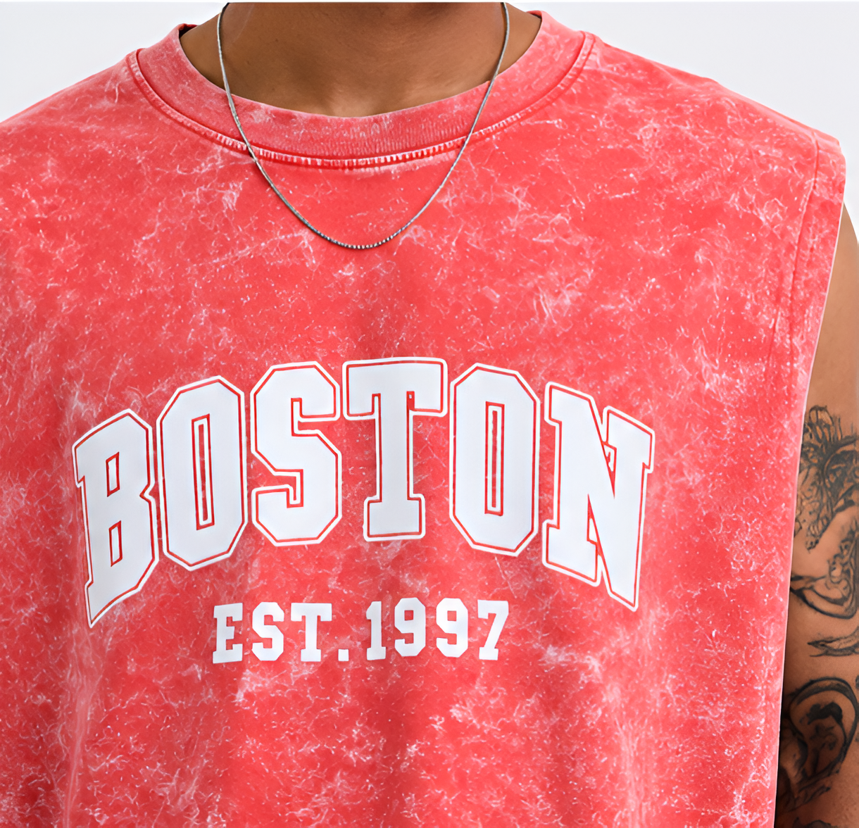 Men’s Acid Wash Sleeveless T-Shirt | 240 GSM Heavy Cotton | Minimal Streetwear Tank – Zolace