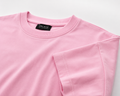 ZOLACE Oversized Pink T-Shirt for Men | 240 GSM French Terry | Premium Heavyweight Crew Neck