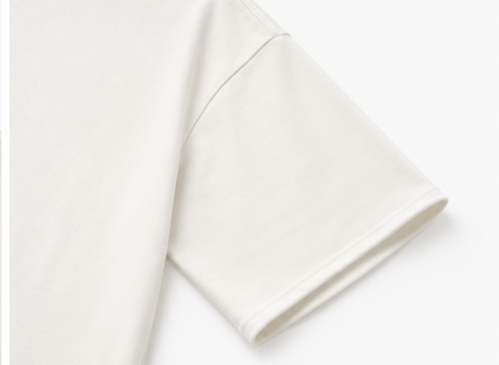 ZOLACE Oversized Off White T-Shirt for Men | 240 GSM French Terry | Premium Heavyweight Crew Neck