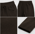 Dark Brown Linen Trouser for Men | Relaxed Fit | Elastic Waist | Premium Breathable Fabric