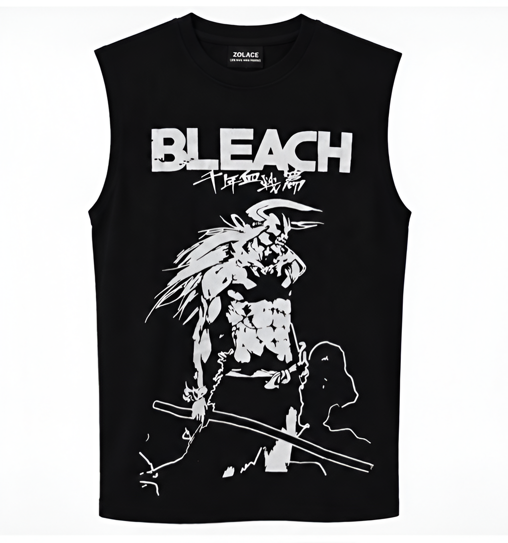 ZOLACE Bleach Graphic Sleeveless Tee – Oversized Fit